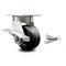 Service Caster 4 Inch Kingpinless Phenolic Wheel Swivel Caster with Brake and Swivel Lock SCC SCC-KP30S420-PHR-SLB-BSL - alternate 1